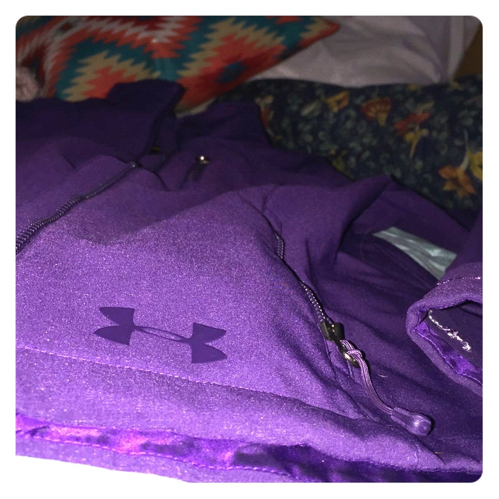 Plum colored Under Armour jacket XS fits Sm/M